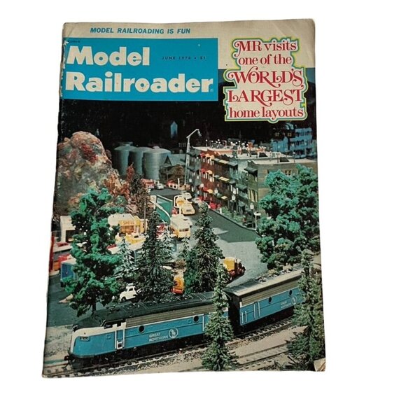 Model Railroader Magazine Back Issue u June 1976 Vol 43 No 6  u Largest Home Lay - Picture 1 of 8
